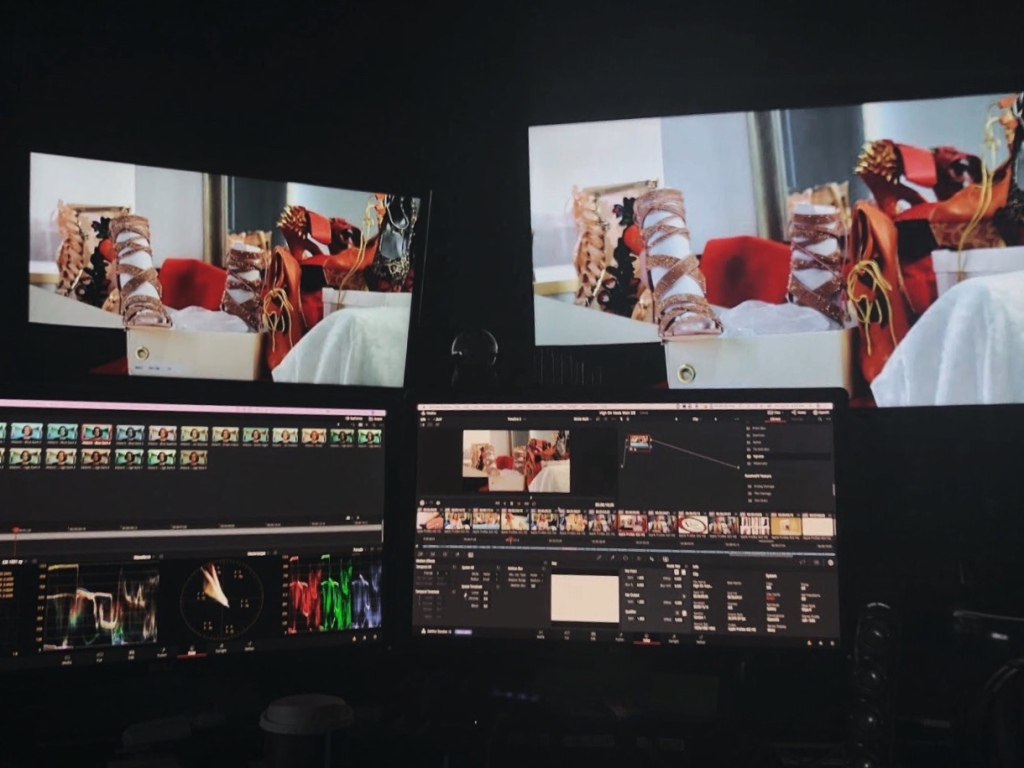 The editing process behind the High On Heels fashion documentary.