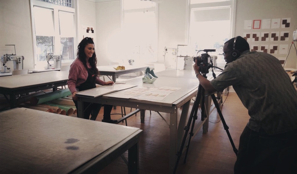 A behind the scenes look at director Adelin shooting content for High On Heels, a fashion documentary.